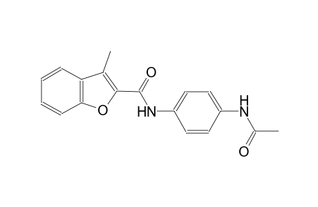 N-[4-(acetylamino)phenyl]-3-methyl-1-benzofuran-2-carboxamide