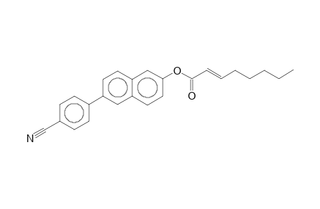 2-Octenoic acid, [6-(4-cyanophenyl)]naphthalen-2-yl ester