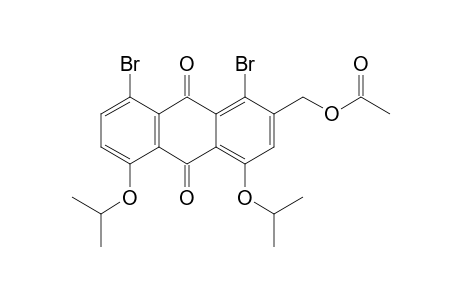 (1,8-dibromo-4,5-diisopropoxy-9,10-dioxo-2-anthryl)methyl acetate