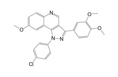 1H-pyrazolo[4,3-c]quinoline, 1-(4-chlorophenyl)-3-(3,4-dimethoxyphenyl)-8-methoxy-