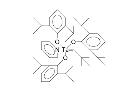 Tris(2,6-diisopropyl-phenoxy)-neopentylidene tantalum pyridine complex