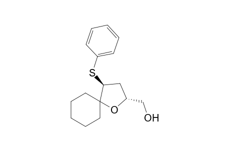 (2RS,4SR)-4-(Phenylsulfanyl-1-oxaspiro[4.5]dec-2-yl)methanol