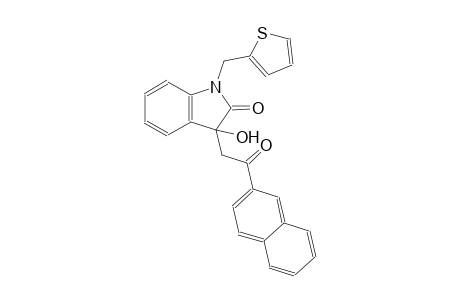 2H-indol-2-one, 1,3-dihydro-3-hydroxy-3-[2-(2-naphthalenyl)-2-oxoethyl]-1-(2-thienylmethyl)-