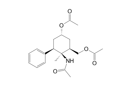 [(1R*,2S*,3R*,5S*)-5-Acetoxy-2-(acetylamino)-2-methyl-3-phenylcyclohexyl]methyl acetate