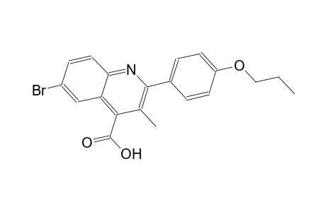 6-bromo-3-methyl-2-(4-propoxyphenyl)-4-quinolinecarboxylic acid