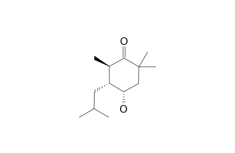 R-4-HYDROXY-T-2,6,6-TRIMETHYL-C-3-(2-METHYLPROPYL)-1-CYCLOHEXANONE