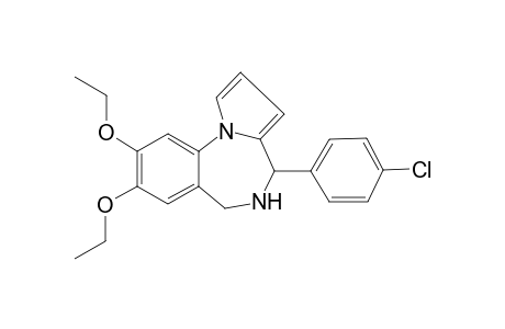4-(4-Chlorophenyl)-8,9-diethoxy-5,6-dihydro-4H-pyrrolo[1,2-a][1,4]benzodiazepine