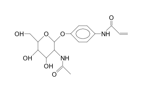 P-Vinylcarbonylamino-phenyl 2-acetamido-2-deoxy-B-D-glucopyranoside