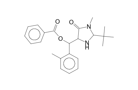 4-Imidazolidinone, 5-[(benzoyloxy)(2-methylphenyl)methyl]-2-(1,1-dimethylethyl)-3-methyl-, [2R-[2.alpha.,5.beta.(R*)]]-