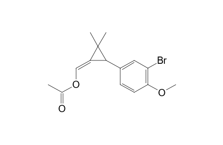 {(1E)-3-(3-bromo-4-methoxyphenyl)-2,2-dimethylcyclopropylidene]methyl acetate