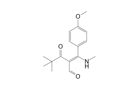 2-(t-Butylcarbonyl)-3-(methylamino)-3-(4'-methoxyphenyl)-2-propenal