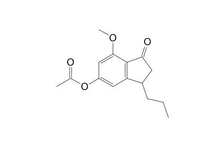 3-Propyl-5-acetoxy-7-methoxyindanone