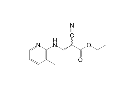 2-cyano-3-[(3-methyl-2-pyridyl)amino]acrylic acid, ethyl ester