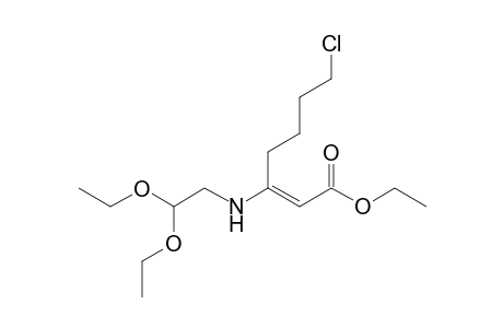 Ethyl 7-Chloro-3-[(2,2-diethoxyethyl)amino]hept-2-enoate