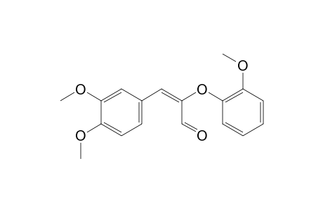 (E)-3-(3,4-Dimethoxyphenyl)-2-(2-methoxyphenoxy)acrylaldehyde