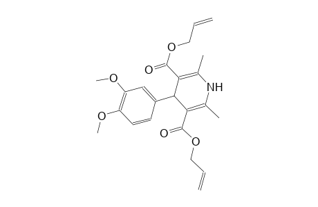 3,5-pyridinedicarboxylic acid, 4-(3,4-dimethoxyphenyl)-1,4-dihydro-2,6-dimethyl-, di(2-propenyl) ester