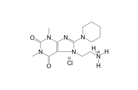 1H-purine-7-ethanaminium, 2,3,6,7-tetrahydro-1,3-dimethyl-2,6-dioxo-8-(1-piperidinyl)-, chloride