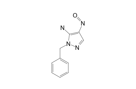 1-BENZYL-4-NITROSO-5-AMINOPYRAZOLE;MINOR-ISOMER