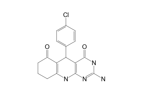 5-(4-CHLOROPHENYL)-5,6,7,8,9,10-HEXAHYDRO-2-AMINOPYRIMIDO-[4,5-B]-QUINOLINE-4,6-DIONE