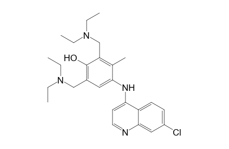 4-(7'-chloroquinolin-4'-ylamino)-2,6-bis(diethylaminomethyl)-3-methylphenol