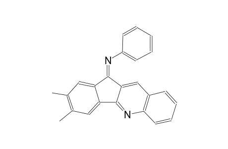 benzenamine, N-[(11Z)-2,3-dimethyl-11H-indeno[1,2-b]quinolin-11-ylidene]-