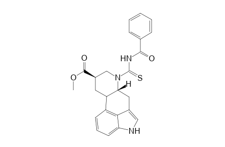 Ergoline-8-carboxylic acid, 6-[(benzoylamino)thioxomethyl]-, methyl ester, (8.beta.)-