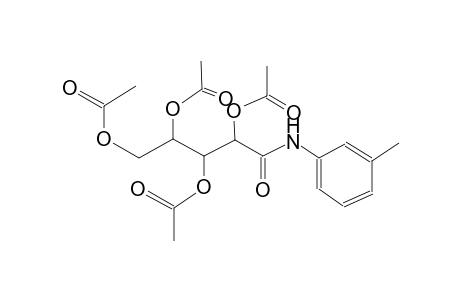 5-oxo-5-(m-tolylamino)pentane-1,2,3,4-tetrayl tetraacetate
