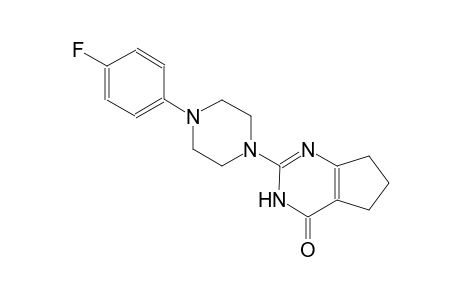 2-[4-(4-fluorophenyl)-1-piperazinyl]-3,5,6,7-tetrahydro-4H-cyclopenta[d]pyrimidin-4-one