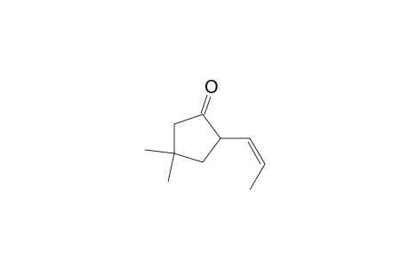 4,4-Dimethyl-2-[(Z)-prop-1-enyl]-1-cyclopentanone