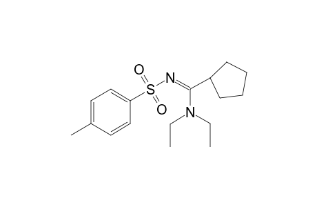 N'-Tosyl-N,N-diethylaminocyclopentanamidinee