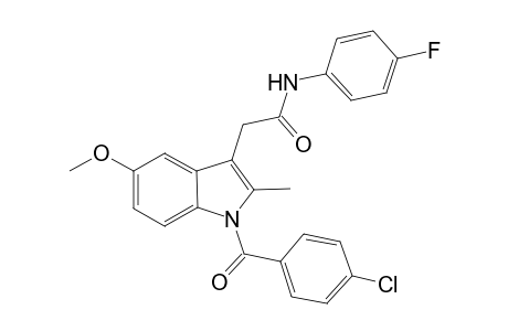 1H-Indole-3-acetamide, 1-(4-chlorobenzoyl)-N-(4-fluorophenyl)-5-methoxy-2-methyl-