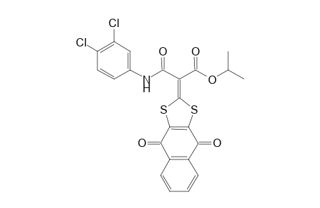 Isopropyl N-(3',4'-dichlorophenyl)-2-(4",9"-dioxo-4",9"-dihydronaphtho[2,3]-(1,3)-dithiol-2-ylyidene)-malonamate