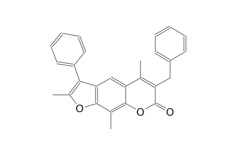 6-benzyl-2,5,9-trimethyl-3-phenyl-7H-furo[3,2-g]chromen-7-one
