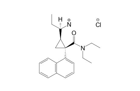 (1S,2R)-1-(1-NAPHTHYL)-2-[(S)-1-AMINOPROPYL]-N,N-DIETHYLCYCLOPROPANECARBOXAMIDE-HYDROCHLORIDE