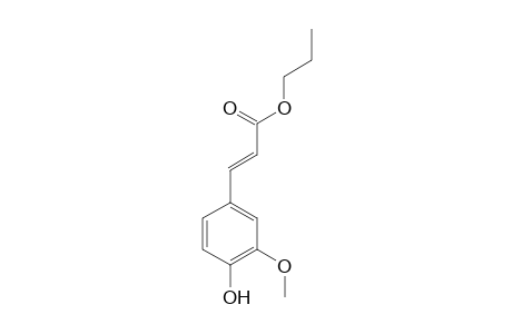 n-Propyl-(E)-3-(4-hydroxy-3-methoxyphenyl)-propenoate
