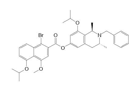 (1R,3R)-(N-Benzyl-8-isopropoxy-1,3-dimethyl-1,2,3,4-tetrahydroisoquinolin-6-yl) 1'-bromo-5'-isopropoxy-4'-methoxy-2'-naphthoate