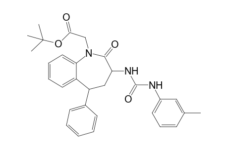 tert-Butyl 2-(3-(3-(3-Tolyl)ureido)-2-oxo-5-phenyl-2,3,4,5-tetrahydro-1H-1-benzazepin-1-yl)ethanoate