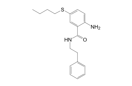 Benzamide, 2-amino-5-(butylthio)-N-(2-phenylethyl)-