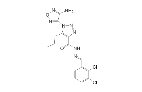 1-(4-amino-1,2,5-oxadiazol-3-yl)-N'-[(E)-(2,3-dichlorophenyl)methylidene]-5-propyl-1H-1,2,3-triazole-4-carbohydrazide