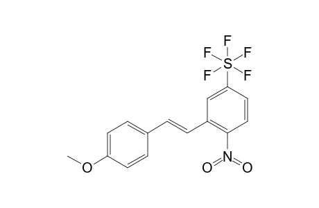 (E)-1-Nitro-2-(4-methoxystyryl)-4-(pentafluorosulfanyl)benzene