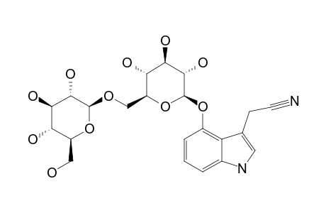 CAPPARILOSIDE-B;1H-INDOLE-3-ACETONITRILE-4-O-BETA-(6'-O-BETA-GLUCOPYRANOSYL)-GLUCOPYRANOSIDE