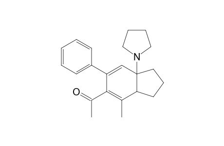 4-ACETYL-5-METHYL-3-PHENYL-1-PYRROLIDINOBICYCLO-[4.3.0]-NONA-2,4-DIENE