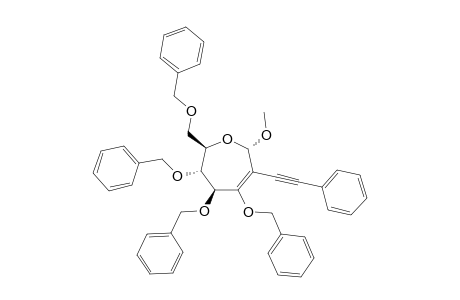 METHYL-2-DEOXY-2-C-(PHENYLETHYNYL)-3,4,5,7-TETRA-O-BENZYL-ALPHA-D-ARABINO-HEPT-2-ENO-SEPTANOSIDE