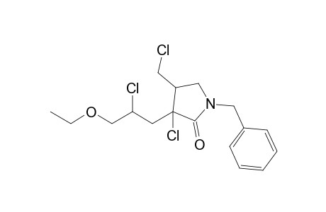 N-Benzyl-3-chloro-3-(2'-chloro-3'-ethoxypropyl)-4-(chloromethyl)pyrrolidin-2-one