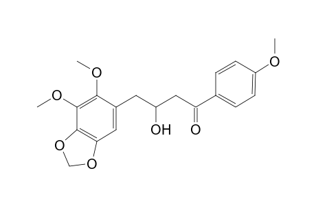 4-(6,7-Dimethoxy-1,3-benzodioxol-5-yl)-3-hydroxy-1-(4-methoxyphenyl)-1-butanone