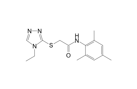 2-[(4-ethyl-4H-1,2,4-triazol-3-yl)sulfanyl]-N-(2,4,6-trimethylphenyl)acetamide