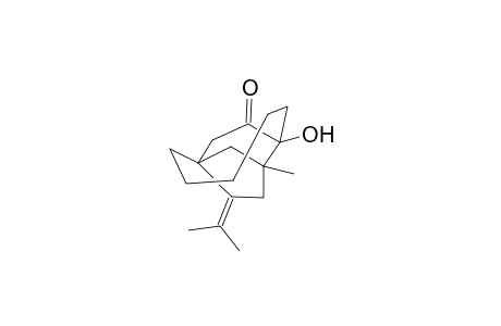 2-Hydroxy-1-methyl-8-(isoprop-2-ylidene)tetracyclo[3.2.1.3(5,8).2(2,6)]trideca-3-one