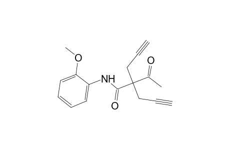 4-Pentynamide, 2-acetyl-N-(2-methoxyphenyl)-2-(2-propynyl)-
