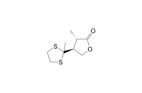 (3S,4S)-(-)-3-Methyl-4-(2-methyl-1,3-dithiolane-2-yl)-2(3H)-dihydrofuranone