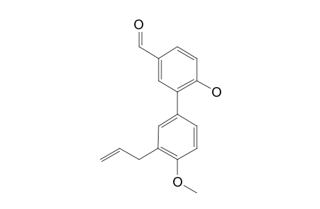 4'-METHOXYMAGNALDEHYDE_E;3'-ALLYL-6-HYDROXY-4'-METHOXYBIPHENYL-3-CARBALDEHYDE